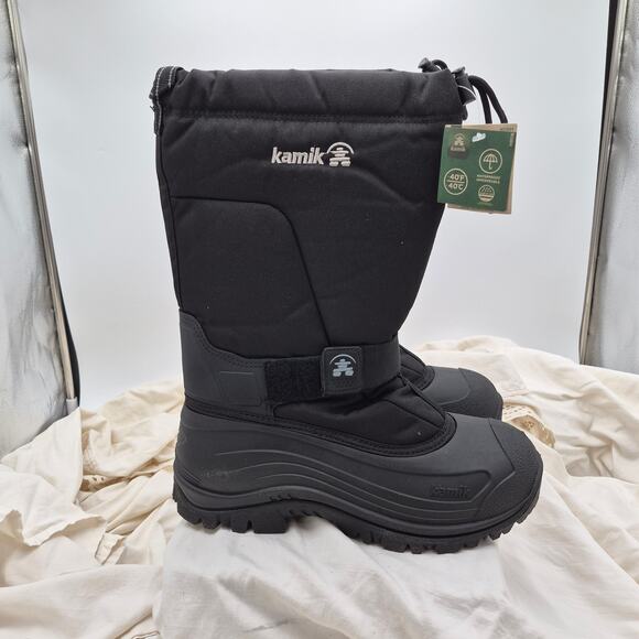 New Kamik Greenbay 4 winter boot waterproof  -40 F  Black men\'s size 11 main image 4